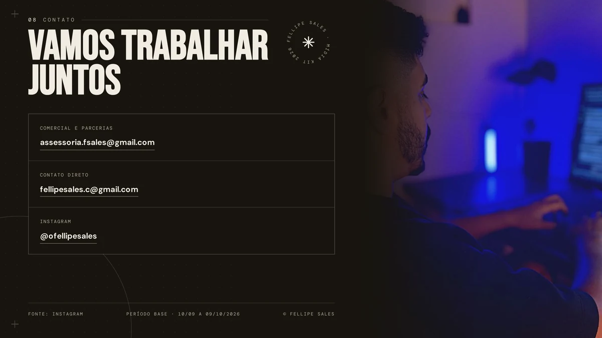 Vamos trabalhar juntos: contato